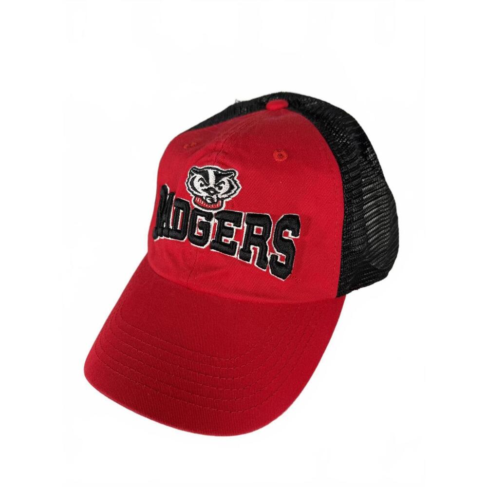 Wisconsin Badgers Red and Black Baseball Cap